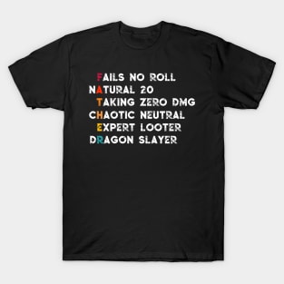 Father's Day RPG Gift for a Roleplay Dad Father Cute Poem T-Shirt